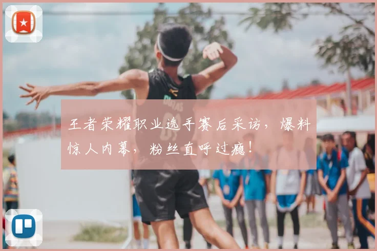 王者荣耀职业选手赛后采访，爆料惊人内幕，粉丝直呼过瘾！